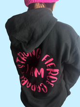 Load image into Gallery viewer, Black and Hot Pink Hoody