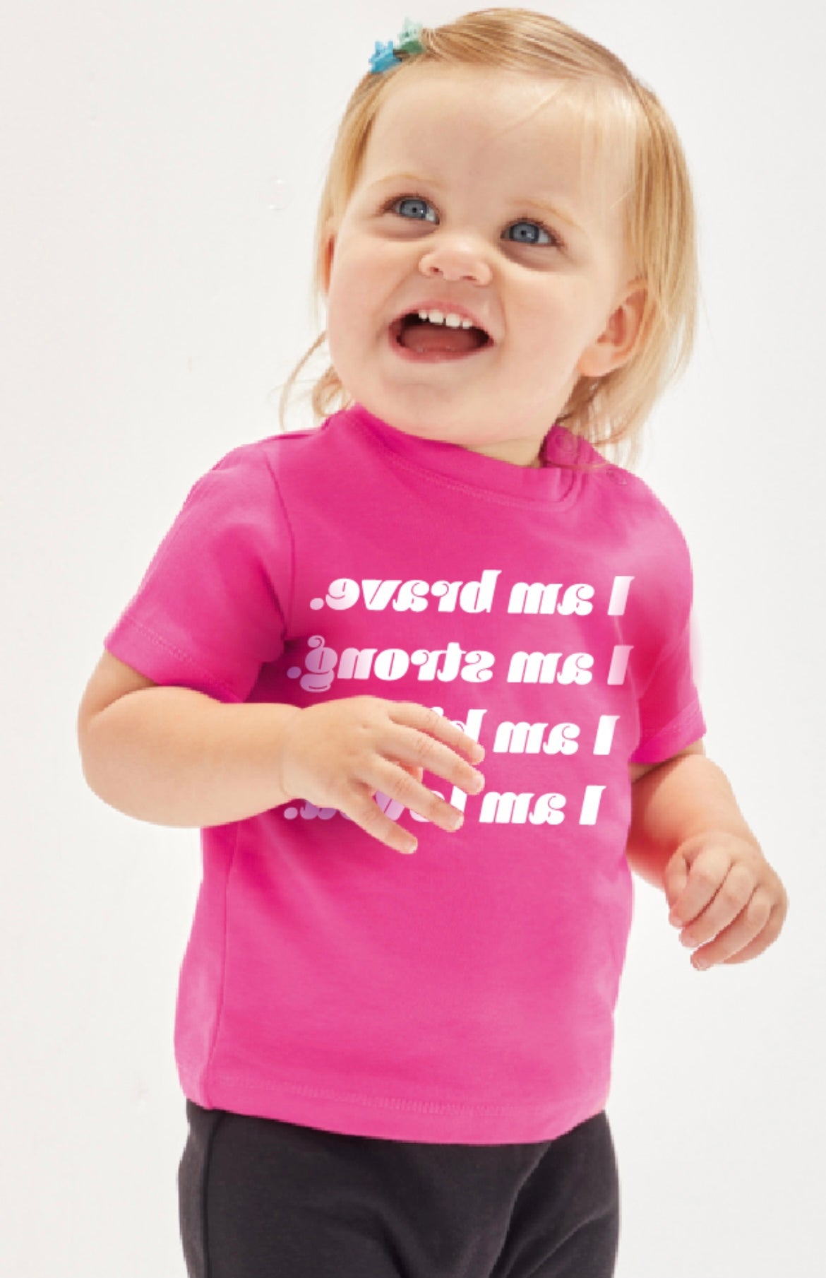 neon pink toddler shirt