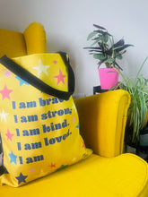 Load image into Gallery viewer, Yellow Positive Self-Talk Tote