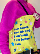 Load image into Gallery viewer, Yellow Positive Self-Talk Tote