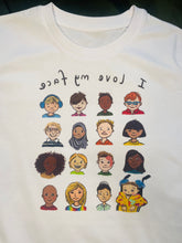 Load image into Gallery viewer, I Love My Face ~ Tur-Shirt X Sam Bratby Art Collaboration