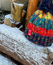Load image into Gallery viewer, Chunky Knit Hat ~ Crackling Fire
