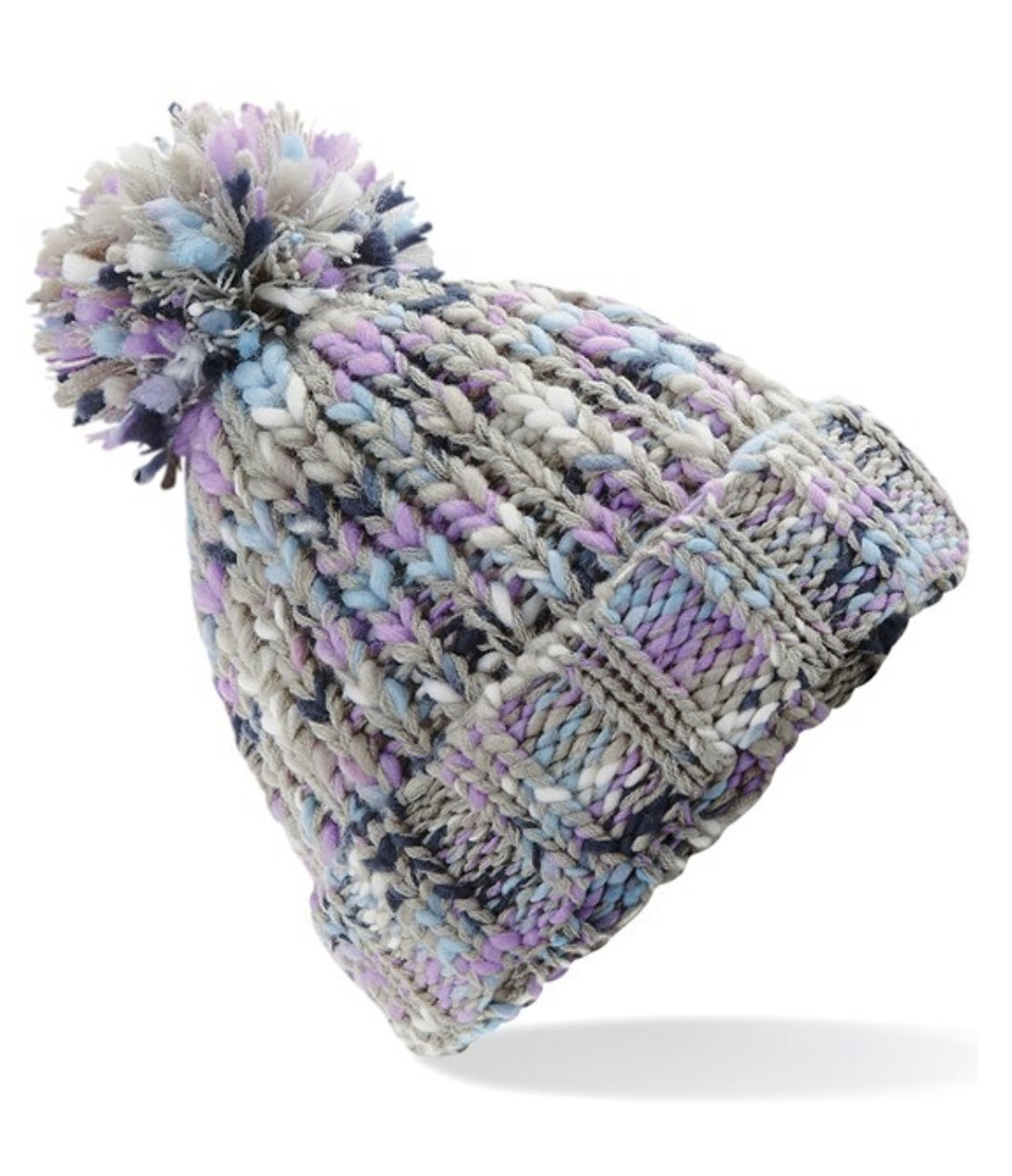 Chunky Knit Hat ~ Lavender Fizz