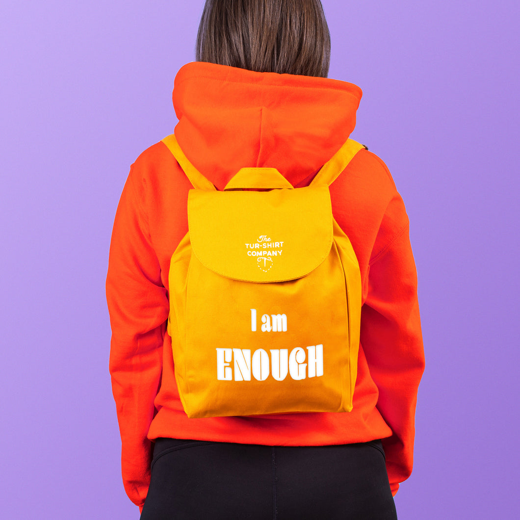 Positive Self-Talk Backpack ~ Yellow & White