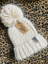 Load image into Gallery viewer, Hand Knitted Chunky Knit Hat ~ Cream
