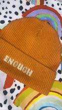 Load image into Gallery viewer, ENOUGH Ribbed Beanie ~ Ginger Biscuit
