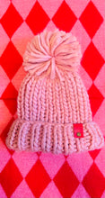 Load image into Gallery viewer, Hand Knitted Chunky Knit Hat ~ Pink
