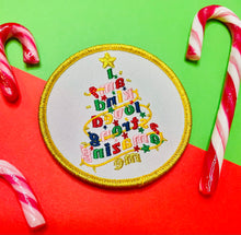 Load image into Gallery viewer, Positive Self-Talk Christmas Tree Iron On Patch
